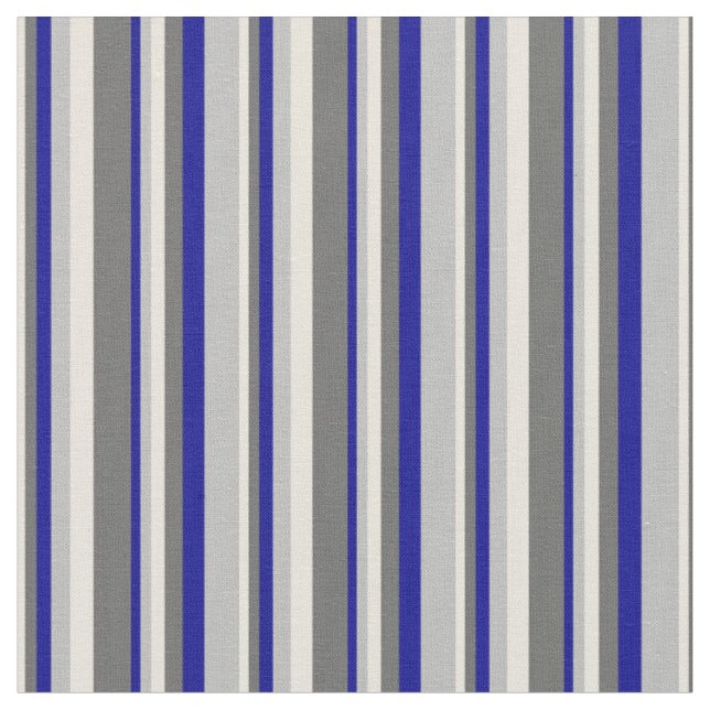 Beige, Dim Gray, Dunkelblau und Graufarben Stoff (Nahaufnahme)