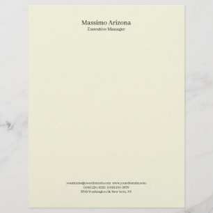 Beige Einfach Schlicht Professionell Modern Minima Briefbogen