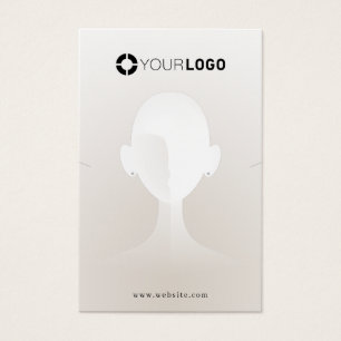 Beige einzigartige Portrait-Logo Ohrring-Display