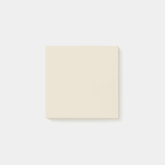Beige Elegant Stationery Post-it Klebezettel (Vorderseite)