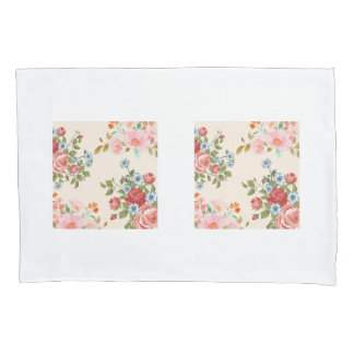 Beige Elegante Blume Pillowcases Kissenbezug