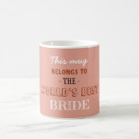 Beige Elegante World Bestes Geschenk für die Braut