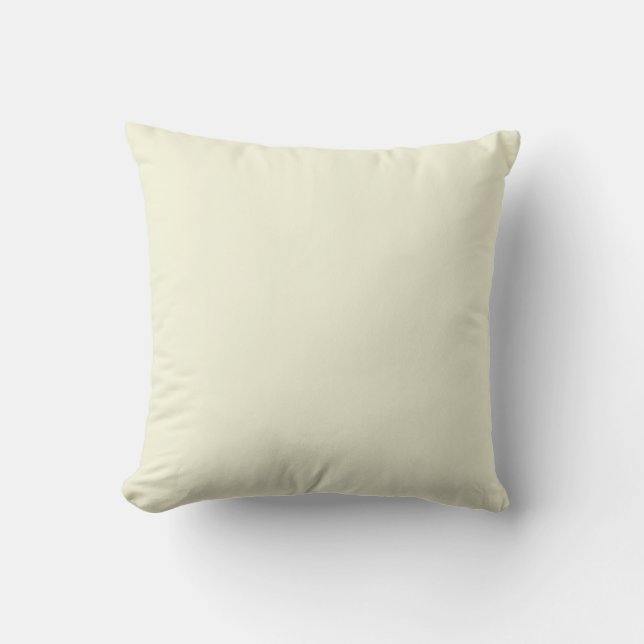 Beige F5F5DC Solid Color Design Kissen (Vorderseite)