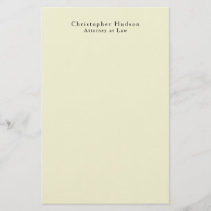 Beige Farbe Einfach Schlicht Minimalistisch Briefpapier