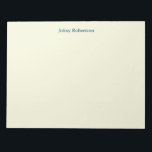 Beige Farbe Schlicht Elegante Beruflich Moderne Notizblock<br><div class="desc">Einfaches,  modernes,  minimalistisches Design für Unternehmen. Diese Vorlage kann an alle beruflichen Beruf angepasst werden.</div>