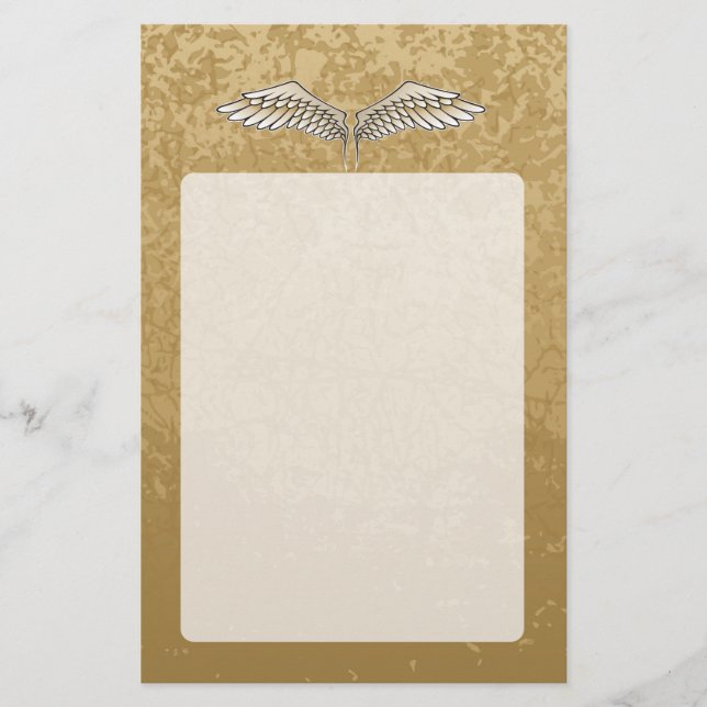 Beige Flügel Flyer (Vorne)