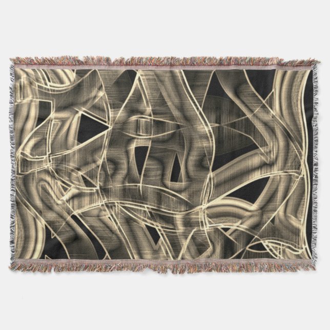 Beige gebogene Bänder, kontrastiert durch geprägte Decke (Vorderseite)