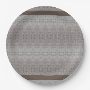 Beige Gemustert Pappteller
