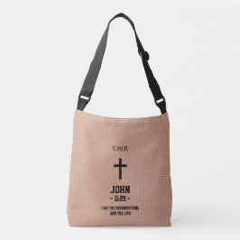 Beige gepunktete Musterbibel Kapitel Verse Christl Tragetaschen Mit Langen Trägern