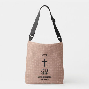 Beige gepunktete Musterbibel Kapitel Verse Christl Tragetaschen Mit Langen Trägern