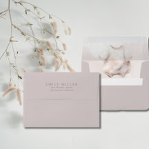 Beige Girl Baby Dusche