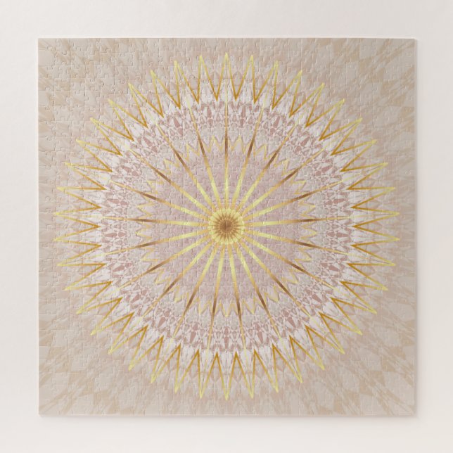 Beige Gold Mandala (Vertikal)