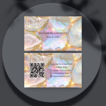 Beige Goldagate-holografischer Qr-Code