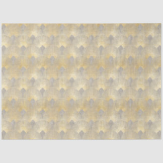 Beige goldene Farbe, Fanmuster, Art-Deco, Vintages Seidenpapier