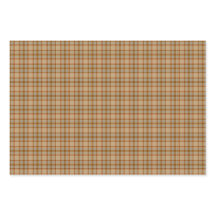 Beige Gray Red Brown Plaid Tartan
