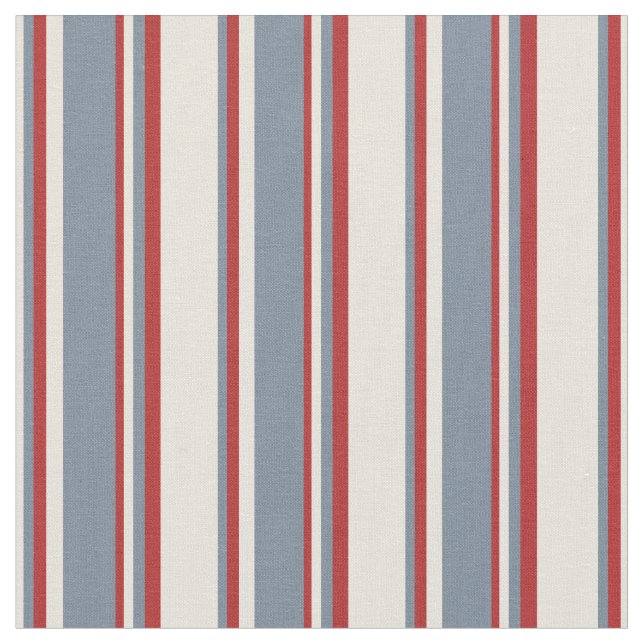 Beige, hellschiefe Graustufen und rotes Muster Stoff (Nahaufnahme)