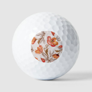 Beige Hintergrundbeläge Wasserfarbmuster Golfball