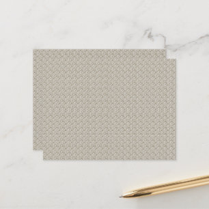 Beige Hintergrundfarbe mit kleinen Quadraten Postkarte