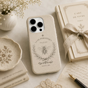 Beige Honig Biene Französisches Land Vintage Rusti iPhone 15 Pro Hülle