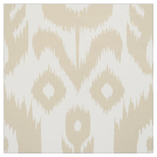 Beige Ikat Muster Stoff