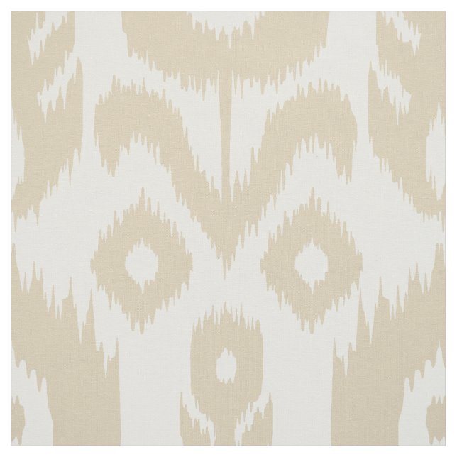 Beige Ikat Muster Stoff (Muster)