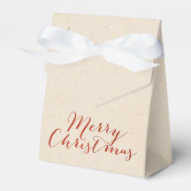 Beige Imitate Pappe Weihnachtsgeschenk-Tasche