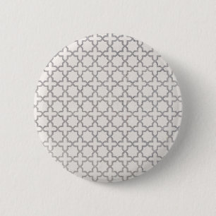 Beige islamische geometrische Muster Button