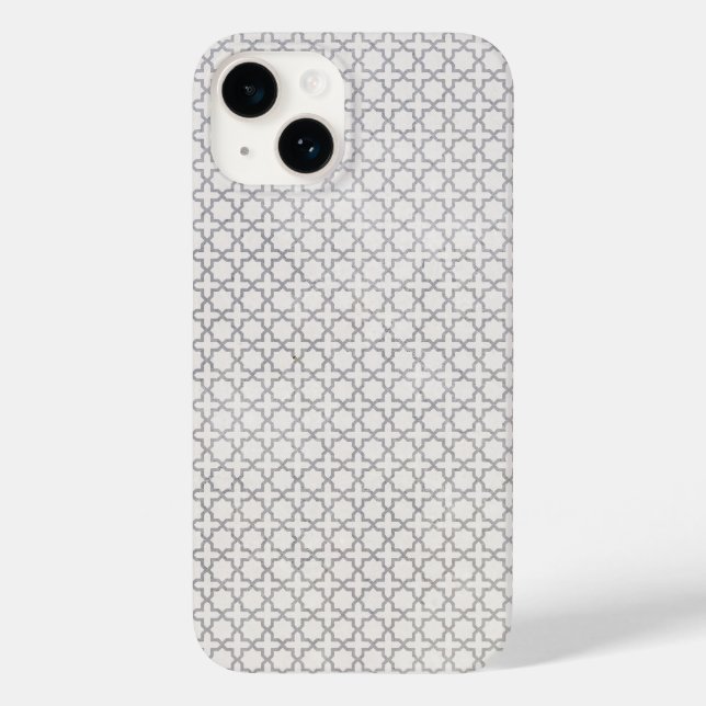 Beige islamische geometrische Muster Case-Mate iPhone 14 Hülle (Rückseite)