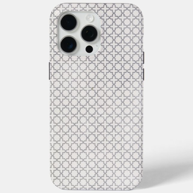 Beige islamische geometrische Muster Case-Mate iPhone Hülle (Rückseite)