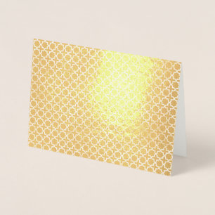 Beige islamische geometrische Muster Folienkarte