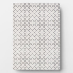 Beige islamische geometrische Muster Fotoplatte