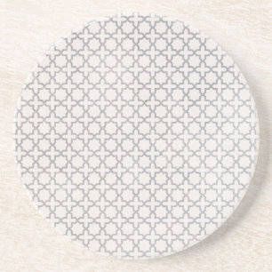 Beige islamische geometrische Muster Getränkeuntersetzer