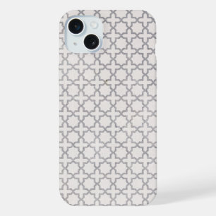 Beige islamische geometrische Muster iPhone 15 Plus Hülle