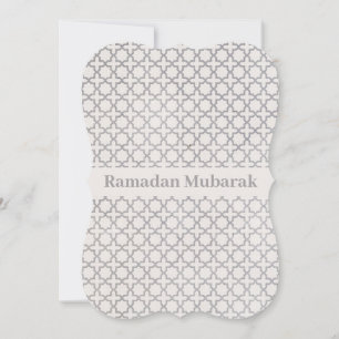 Beige islamische geometrische Muster Karte