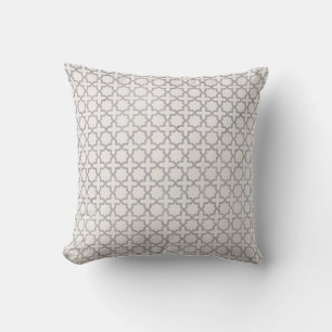 Beige islamische geometrische Muster Kissen