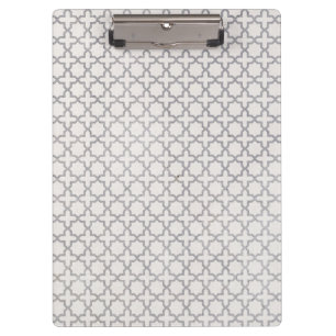 Beige islamische geometrische Muster Klemmbrett