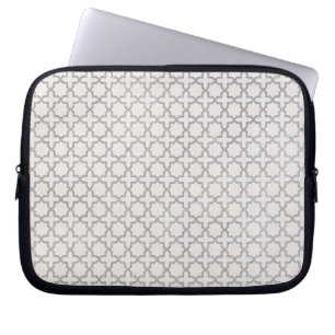 Beige islamische geometrische Muster Laptopschutzhülle
