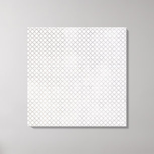 Beige islamische geometrische Muster Leinwanddruck