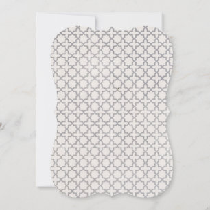 Beige islamische geometrische Muster Mitteilungskarte