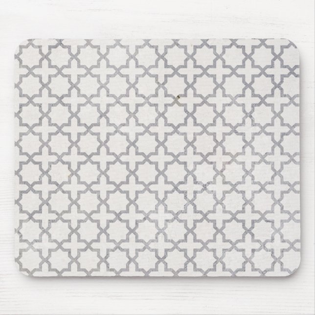 Beige islamische geometrische Muster Mousepad (Vorne)