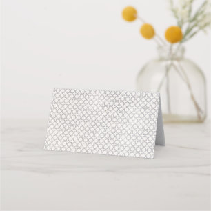 Beige islamische geometrische Muster Platzkarte