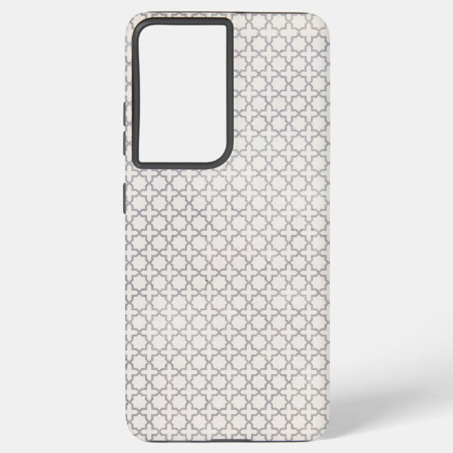 Beige islamische geometrische Muster Samsung Galaxy Hülle (Rückseite)