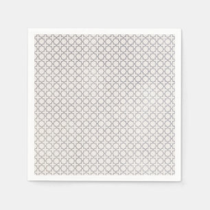 Beige islamische geometrische Muster Serviette
