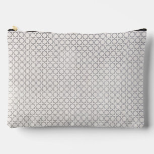 Beige islamische geometrische Muster Zubehörtasche
