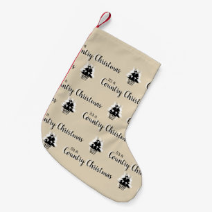 Beige Landweihnachtsbäume Kleiner Weihnachtsstrumpf