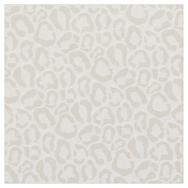 Beige Leopard Animal Print Stoff (Nahaufnahme)