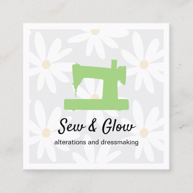 Beige LienenGeometric-Muster-Aufrufkarte Telefonnummerkarte (Vorderseite)