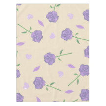Beige Lila Rose Floral Boho Botanisches Muster