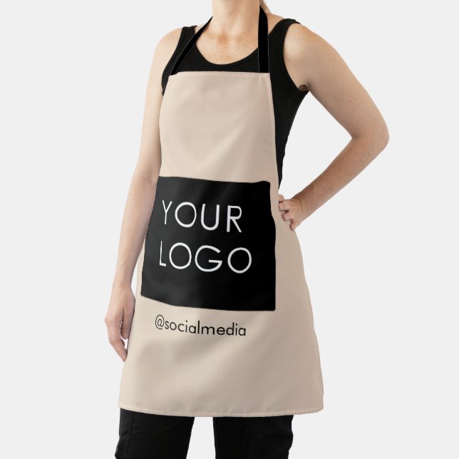 Beige Logos für moderne Berufliche Unternehmen Schürze (InSitu)