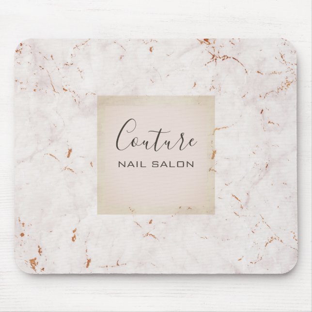 Beige Marble Classic Mousepad (Vorne)